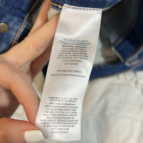 Current/Elliott The Highwaist Stiletto jeans size 30 - Picture 5 of 8